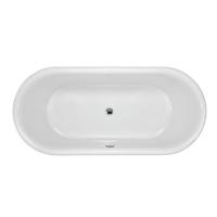Boat Double-Skinned 1580 x 750 Freestanding Bath with Solid Cast Aluminium Plinth