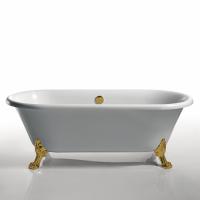 Jaquar Queens Traditional Freestanding Bath 1702mm with Gold Legs