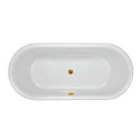 Jaquar Queens Traditional Freestanding Bath 1702mm with Gold Legs