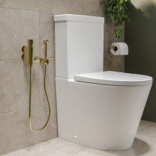 Scudo Bath Overflow & Filler Brushed Brass