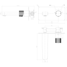 Scudo Victoria Bath Shower Mixer Tap with Shower Kit and Wall Bracket