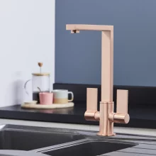 Artize Lexa Joystick Wall Mounted Basin Tap In Black Chrome