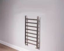 DQ Kylo 800 x 500mm Brushed Nickel Towel Radiator