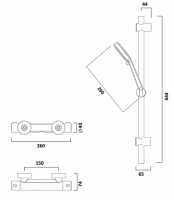 Abacus Emotion Thermostatic Bar Mixer Shower Set