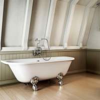Bayswater Single Ended 1500mm Traditional Rolltop Shower Bath