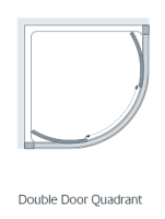 Scudo S6 800mm Chrome Single Door Quadrant Shower Enclosure