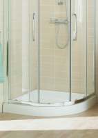 1200 x 900mm - Double Door Offset Quadrant Shower Enclosure - Silver - Lakes - Classic