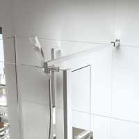 Roman Wetroom Glass Panel Square Low Level Brace Kit For 6mm / 8mm / 10mm Glass - LBBK4590SQ