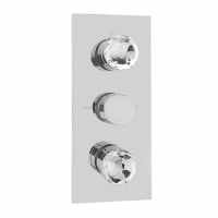 Liberty Crystal Concealed Shower Valve 3 Way Diverter - Three Outlet - Sagittarius