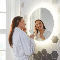 Scudo Lunar Round Back Lit LED Bathroom Mirror - 600mm