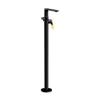 Jaquar Laguna Matt Black & Gold Floor Standing Bath Shower Mixer
