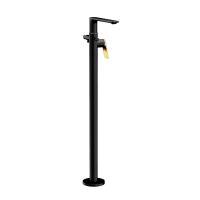 Jaquar Laguna Black Matt and Gold Floor Standing Bath Shower Mixer