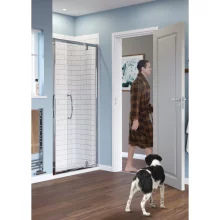 Lakes Classic 1000mm Semi-Frameless Pivot Shower Door