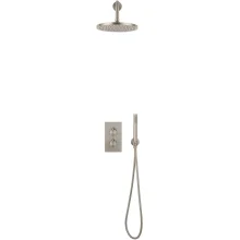 Lancia Score Brushed Nickel Built-in Shower Valve Handset & Wall Mounted Head