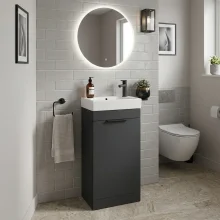 Lancia Esme 450mm Gloss White Cloakroom Vanity Unit