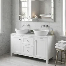 Lancia Harrogate Montpelier 1200mm Spa Grey Double Basin Traditional Vanity Unit