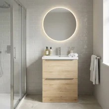 Lancia Muro 500mm Reed Green Vanity Unit & Basin