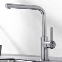 Blanco Catris S Flexo Black and Chrome Kitchen Tap