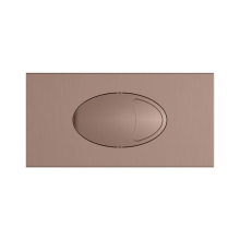 Large Brushed Bronze Dual Flush Button and Access Panel - Scudo