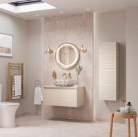 Abacus S3 Linea Concepts Wall Hung Vanity Unit 600mm - Halifax Oak