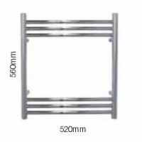 520 x 370mm Sussex Buxted Stainless Steel Towel Rail - JIS Europe