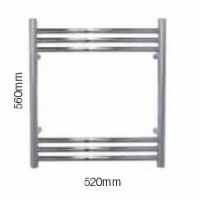 700 x 520mm Sussex Rusper Stainless Steel Towel Rail - JIS Europe