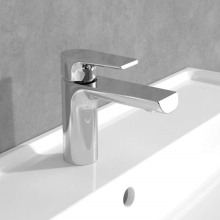 Burlington Anglesey Monobloc Basin Mixer Tap with High Central Indice - Plug & Chain - AN5