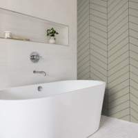 White Gloss M1 PVC Wetpanel Shower Board  2400 x 1000mm