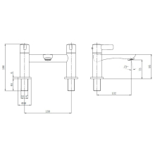 Niagara Hadley Matt Black Bath Filler Tap