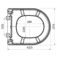 Luxury D-Shaped Quick Release Soft Close Toilet Seat - NTS004 - Nuie