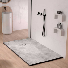 Lujo Arte 1200 x 800mm White Marble Shower Tray