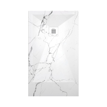 Lujo Arte 1200 x 900mm White Marble Shower Tray