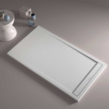 Lujo Stone 1400 x 900mm White Slate Shower Tray - Cut to Size