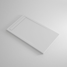 Lujo Lineal 1700 x 800mm White Slate Linear Waste Shower Tray