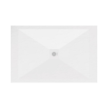 Lujo Stone Centro 1200 x 900mm White Slate Shower Tray - Cut to Size