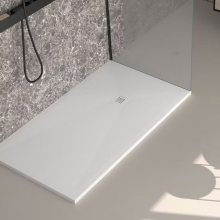 Lujo Stone Fin 1400 x 1000mm Sand Slate Shower Tray - Cut To Size