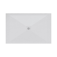 Lujo Stone Centro 1400 x 800mm Grey Slate Shower Tray - Cut to Size