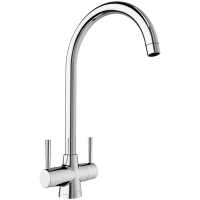 Blanco Max Twin Lever Chrome Kitchen Tap - 452890