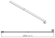 Lancia Minos Matt Black Wall Support Arm