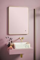 Scudo Alfie LED Mirror Brass 500 x 700mm