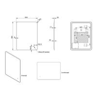 Abacus 400 x 600mm - Pure LED Bathroom Mirror