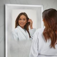 Scudo Berio LED Bathroom Mirror with Shaver Socket - 700 x 500mm