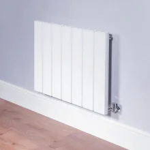 DQ Moto 600 x 475mm Gloss White Horizontal Radiator