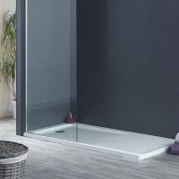 Nuie Pearlstone 1400 x 900 Anti Slip Walk In Shower Tray