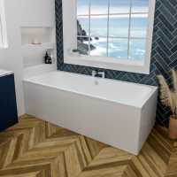 Nuie Asselby 1700 x 700 Square Double Ended Bath