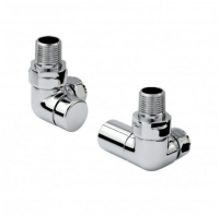 Eastbrook Straight Chrome Radiator Valves - Pair 