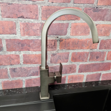 Jeroni Swept Chrome Kitchen Mixer Tap - Francis Pegler Comap