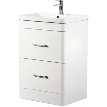 Halite 500mm White Waterproof Vanity Unit with Basin