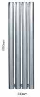 1010 x 320mm Sussex Mayfield Feature Stainless Steel Towel Rail - JIS Europe