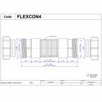 McAlpine Universal Flexible Waste Pipe Connector - 1.5" - FLEXCON2